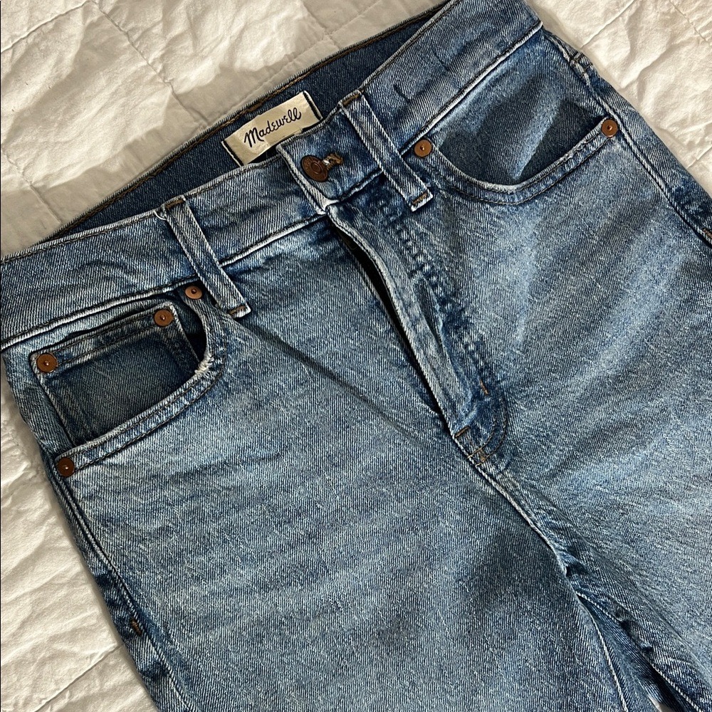 Madewell The Perfect Vintage Crop Jean‎ Women Size 26 Light Wash Denim